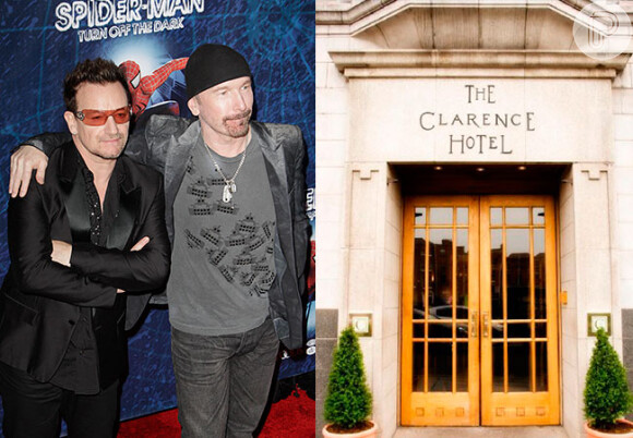 O vocalista do U2 Bono Vox é proprietário, juntamente com The Edge, guitarrista da banda, do Hotel Clarence, em Dublin, na Irlanda. Além disso, o cantor investiu cerca de 130 milhões de libras, cerca de 387 milhões de reais, para comprar 1,5% das ações do Facebook em 2010