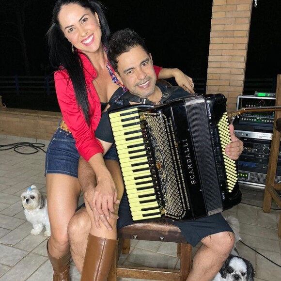 Zezé Di Camargo exaltou relação com Graciele Lacerda