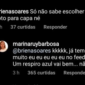 Marina Ruy Barbosa responde fã sobre erro em fotos de lingerie