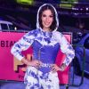 Bianca Andrade combinou conjunto de moletom com corpete lilás para ir ao Prêmio Jovem Brasileiro, em São Paulo, na noite desta terça-feira, 22 de setembro de 2020