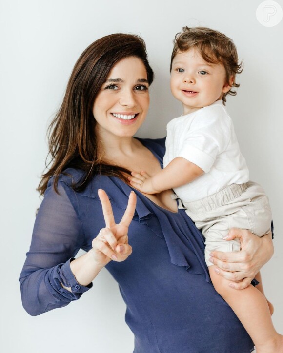 Sabrina Petraglia já é mãe de Gael, de 1 ano