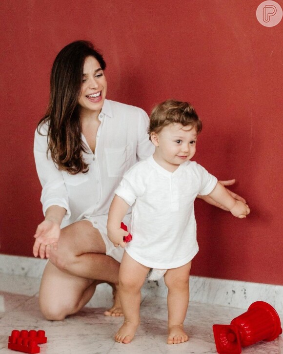 Sabrina Petraglia é mãe de Gael, 1 ano. Atriz está grávida de Maya