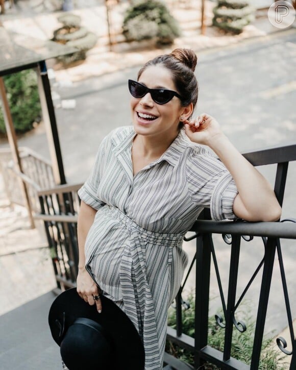 Sabrina Petraglia está no 7º mês de gravidez da filha Maya