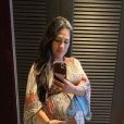 Dupla de Simaria, Simone exibe barriga de 7 meses de gravidez