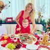 Karina Bacchi capricha na decoração de Natal e se diverte com filho, Enrico