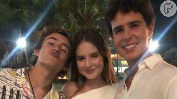 Sophia Valverde, Enzo Krieger e Igor Jansen celebraram juntos a chegada de 2021 no Ceará