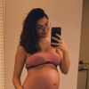 Talita Younan compartilhou a evolução da barriga ao longo da gravidez