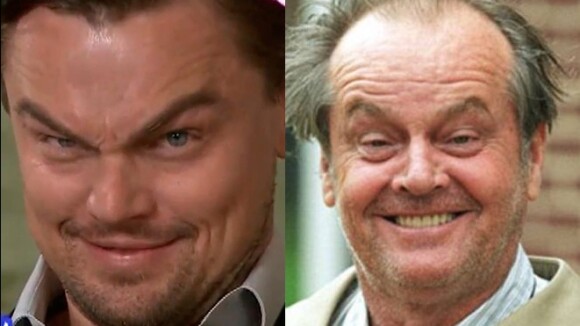 Leonardo DiCaprio imita as famosas sobrancelhas de Jack Nicholson em entrevista