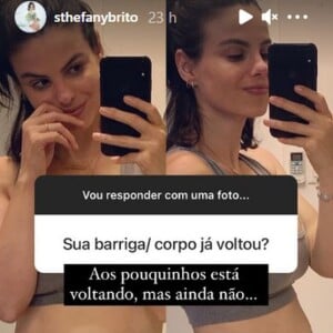 Sthefany Brito assumiu que ficou desesperada com sua barriga pós-parto