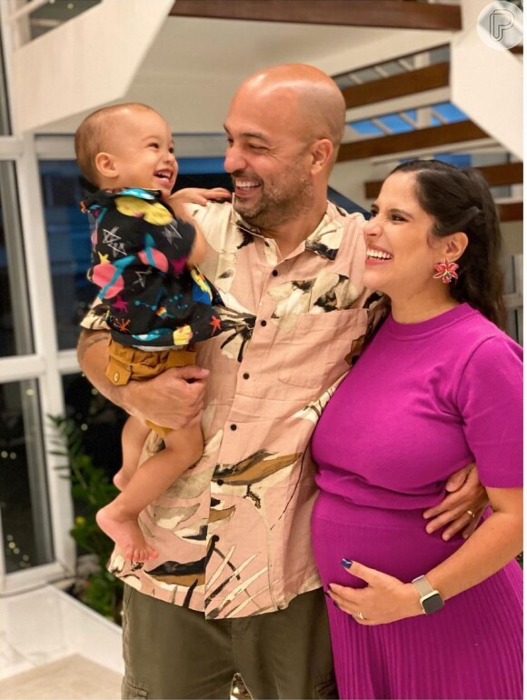 Camilla Camargo e Leonardo Lessa são pais de Joaquim, 1 ano e 7 meses, e aumentaram a família com nascimento da filha, Julia