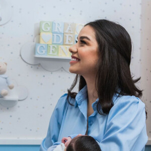 A influencer Luara Suita ficou encantada com os detalhes do quarto do filho