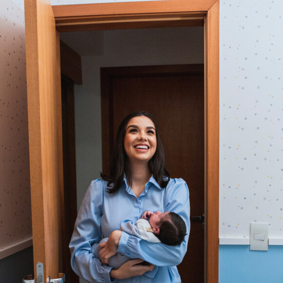 Irmã caçula de Andressa Suita, Luara Suita aprovou os detalhes do quarto do filho