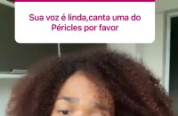 Jeniffer Nascimento é elogiada e canta Péricles em vídeo para rede social