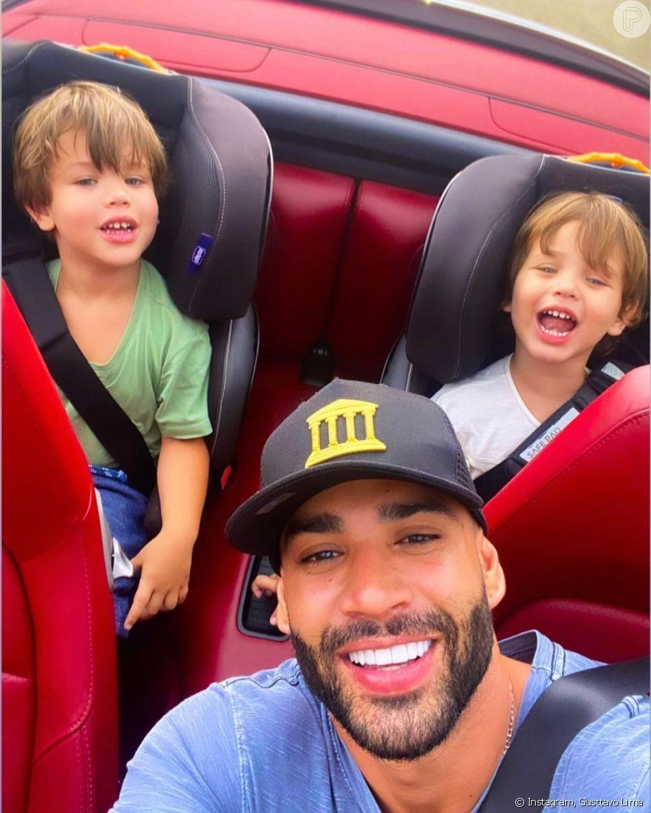 Filhos De Gusttavo Lima E Andressa Suita Gabriel E Samuel Têm 3 E 2 Anos Respectivamente 