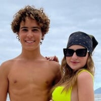 Sophia Valverde e Igor Jansen curtem praia juntos e empolgam fãs por foto: 'Casalzão'
