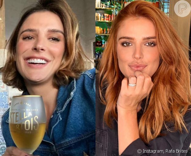 Rafa Brites transforma o visual e fica ruiva