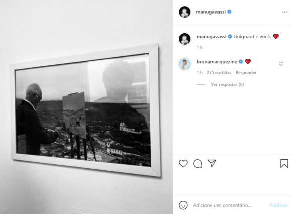 Bruna Marquezine se encanta com foto de Manu Gavassi