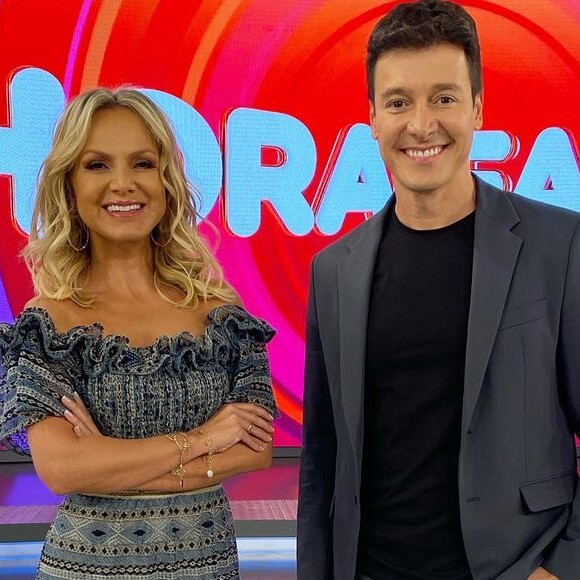 Eliana e Rodrigo Faro se visitaram no programa do outro por conta de propaganda. Apresentadora e 30 funcionários do SBT foram afastados após Faro se infectar com Covid