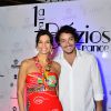 Helena Ranaldi vai a evento em Búzios, no Rio, na companhia do namorado