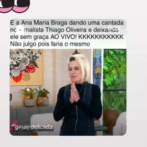Ana Maria Braga ganha convite para casamento de Thiago Oliveira após elogiá-lo. Entenda!