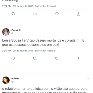 Internautas reagem à notícia do término de Luísa Sonza e Vitão