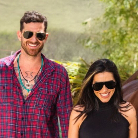 Cleo e Leandro D'Lucca celebraram a união em uma nova festa, desta vez na casa de Gloria Pires, mãe da atriz