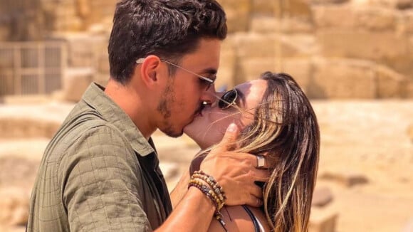 Namoro! Giovanna Lancellotti assume relação com Gabriel David em fotos de beijos: 'Amo'