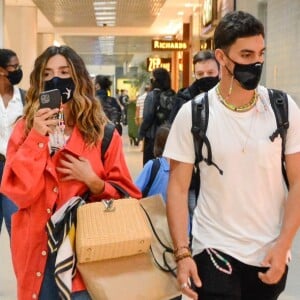 Giovanna Lancellotti e Gabriel David já haviam viajado para a Bahia