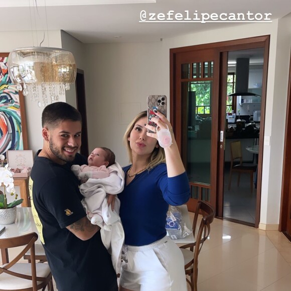 Zé Felipe e Virgínia Fonseca são casados desde março deste ano e tem uma filha de três meses, Maria Alice