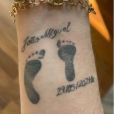 A tatuagem mais famosa de Maria Lina é uma homenagem ao filho, João Miguel