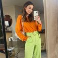  Cor do verão: verde-lima conquista fashionistas na temporada como a influenciadora Luisa Accorsi, que aposta no color block 
  