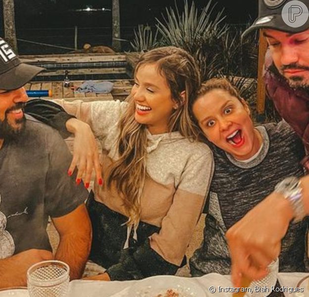 Fãs indagaram se Maiara não foi chamada para a festa de Sorocaba após fim do noivado com Fernando Zor e Biah Rodrigues rebateu