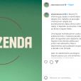 Expulsão da Nego do Borel foi justificada pela RecordTV em comunicado no Instagram