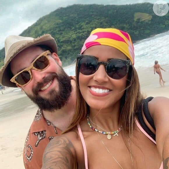 Gustavo Mester e Pamella Souza se conheceram em 'Casamento às Cegas'
