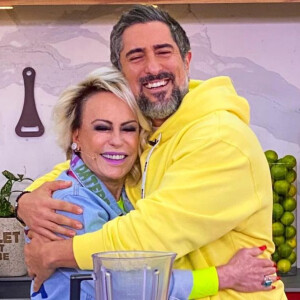 Ana Maria Braga conversou com filho mais velho de Marcos Mion no intervalo do 'Mais Você'