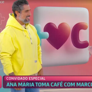 Marcos Mion participou do 'Mais Você' e tomou café com Ana Maria Braga