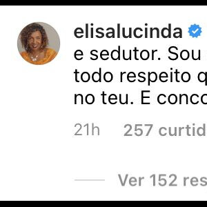 Sobre celibato, Elisa Lucinda foi além: 'Não acredito no teu'