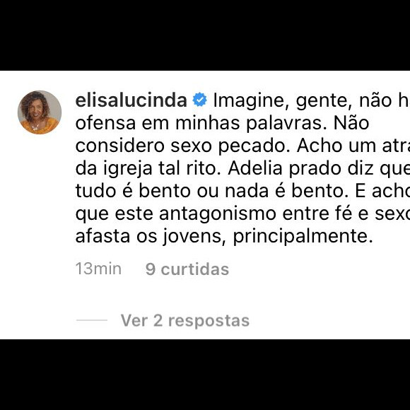 Após críticas, Elisa Lucinda se retratou