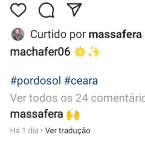 Grazi Massafera tem trocado likes e deixado comentários no Instagram do novo namorado