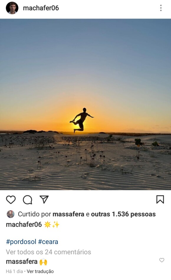 Grazi Massafera tem trocado likes e deixado comentários no Instagram do novo namorado