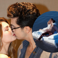 Luan Santana beija a nova namorada, Izabela Cunha, em clipe e casal faz primeira aparição pública