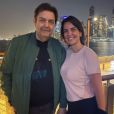   Faustão e Luciana Cardoso aparecem juntos em foto de viagem para Dubai, publicada por ela esta semana  