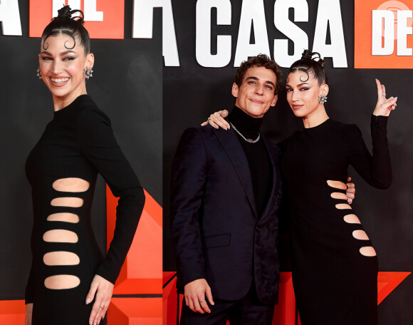 A atriz Úrsula Corberó posa com look recortado em lançamento de nova parte da série 'La Casa de Papel'