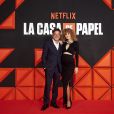 'La Casa de Papel': Enrique Arce e Esther Acebo posam juntos em lançamento