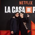 'La Casa de Papel': Úrsula Corberó e Miguel Herrán, Tóquio e Rio na série, posam juntos em evento de lançamento da Netflix