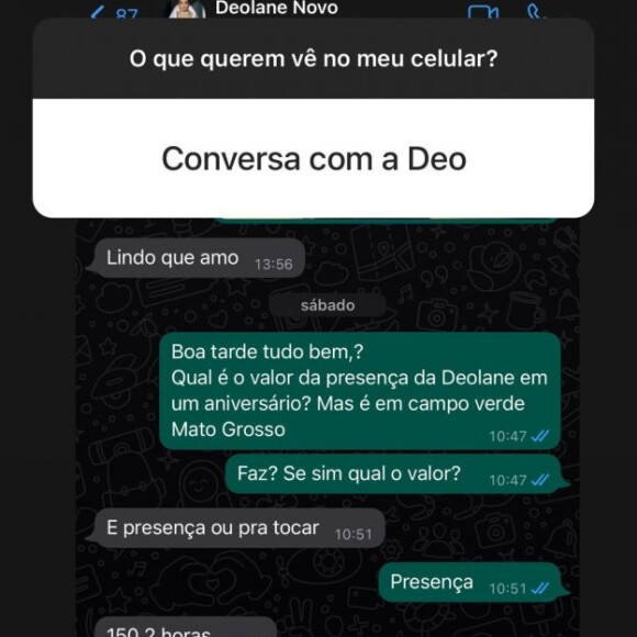 Recentemente, a irmã de Deolane Bezerra revelou que a advogada cobra R$ 150 mil por presença vip em eventos - e só por duas horas