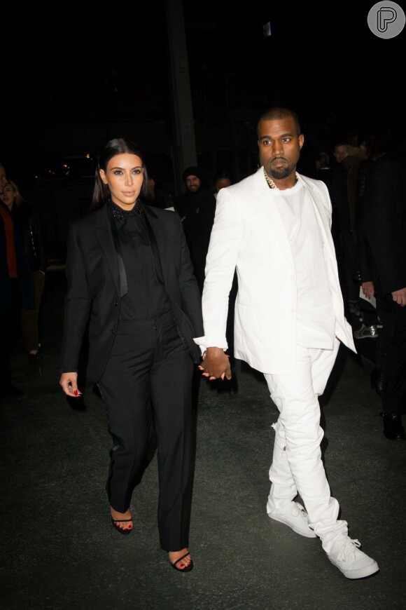 Kim Kardashian está grávida de quatro meses do rapper Kanye West
