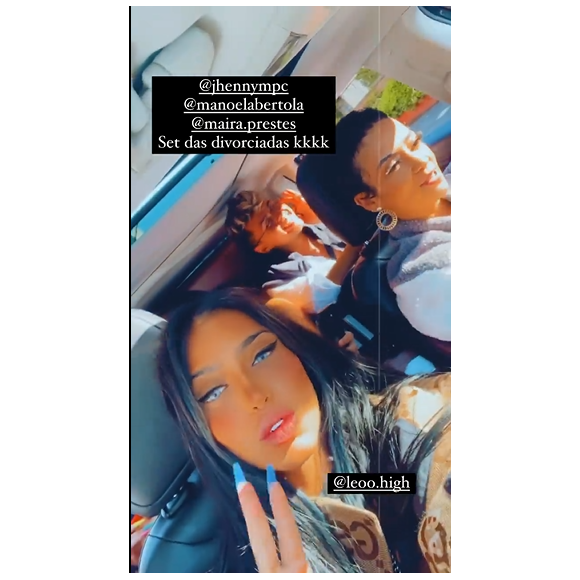 MC Mirella chegou na casa de seus pais em São Caetano do Sul nesta sexta (10) e aproveita com amigas: 'Set das divorciadas'