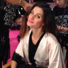Isabelli Fontana faz o cabelo para o desfile do Victoria's Secret Fashion Show, em 2 de dezembro de 2014