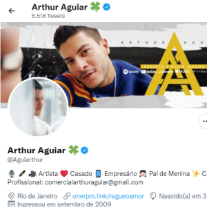 Arthur Aguiar no 'BBB 22'? Ele adicionou um emoji de trevo no Twitter